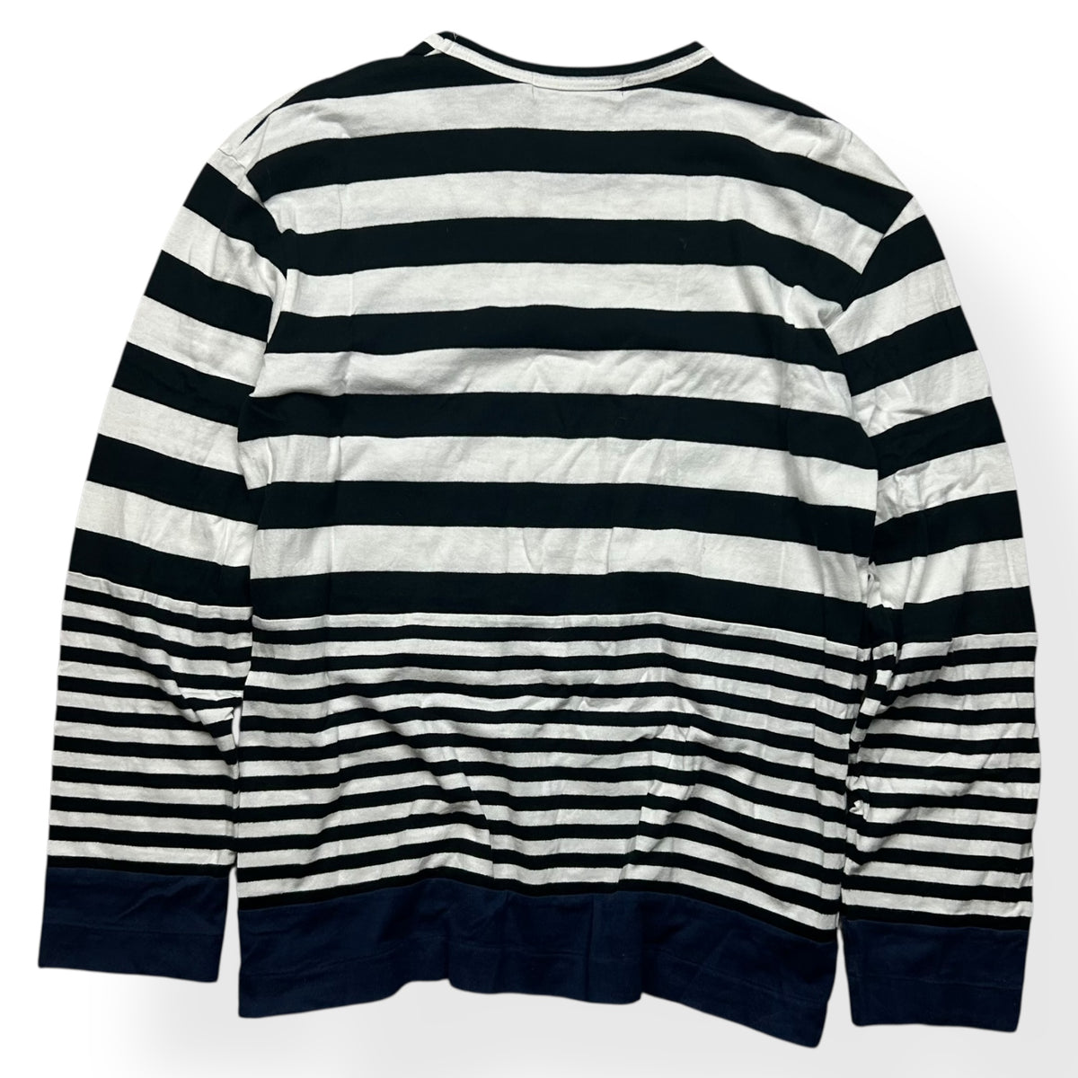 Comme des Garcons Black Striped Long Sleeve Shirt L
