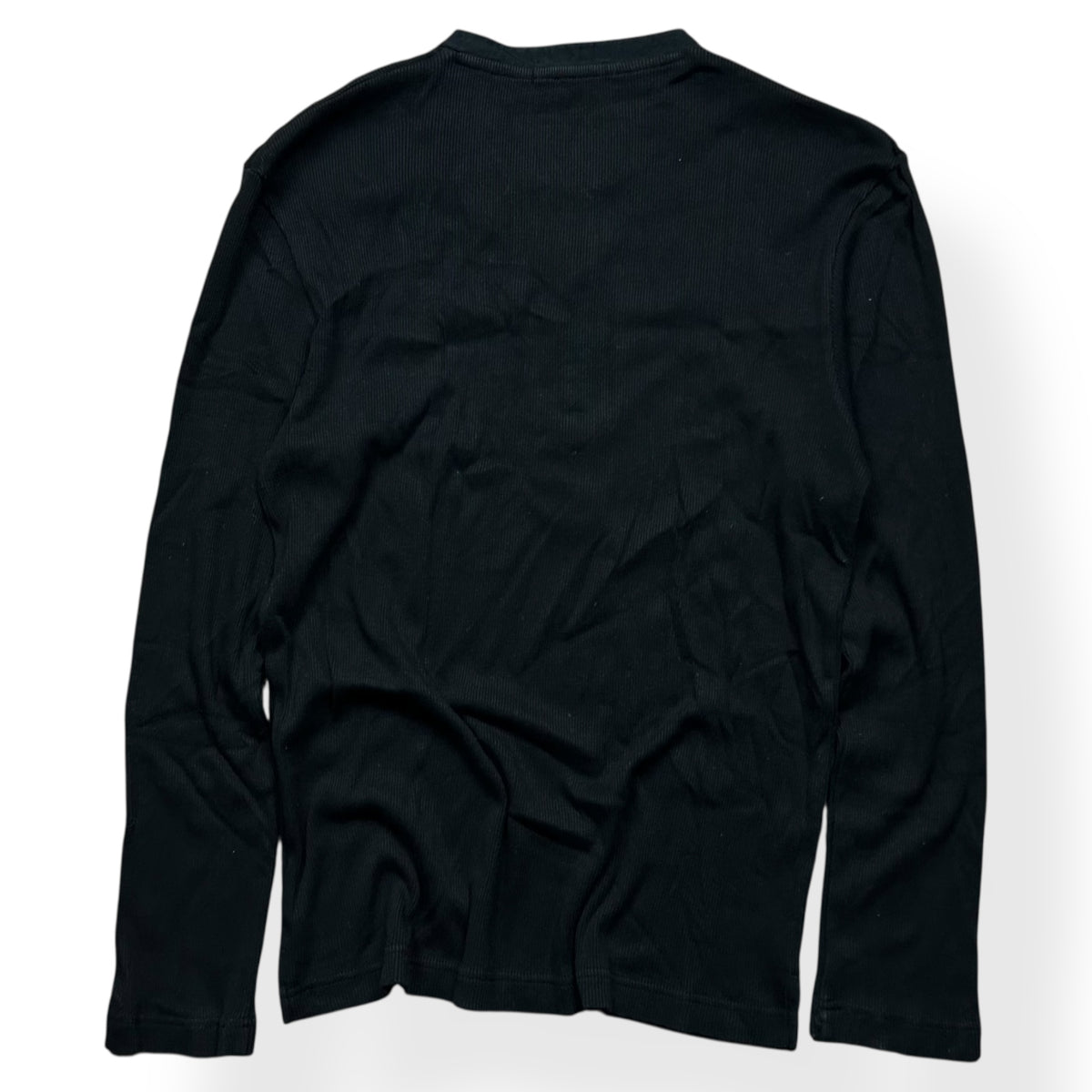 Burberry Black Label Nova Check Ribbed Henley T Shirt M
