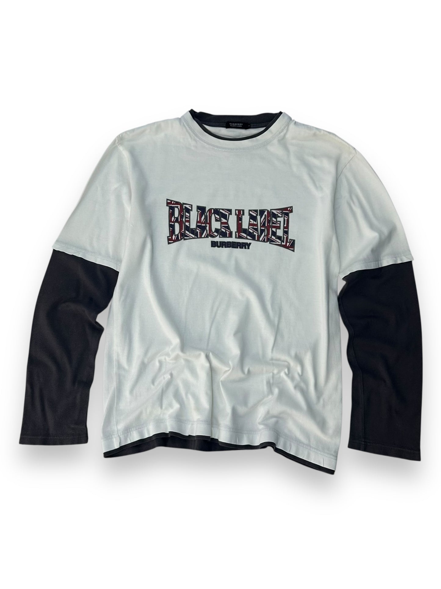Burberry Black Label Union Jack Long Sleeve T Shirt M