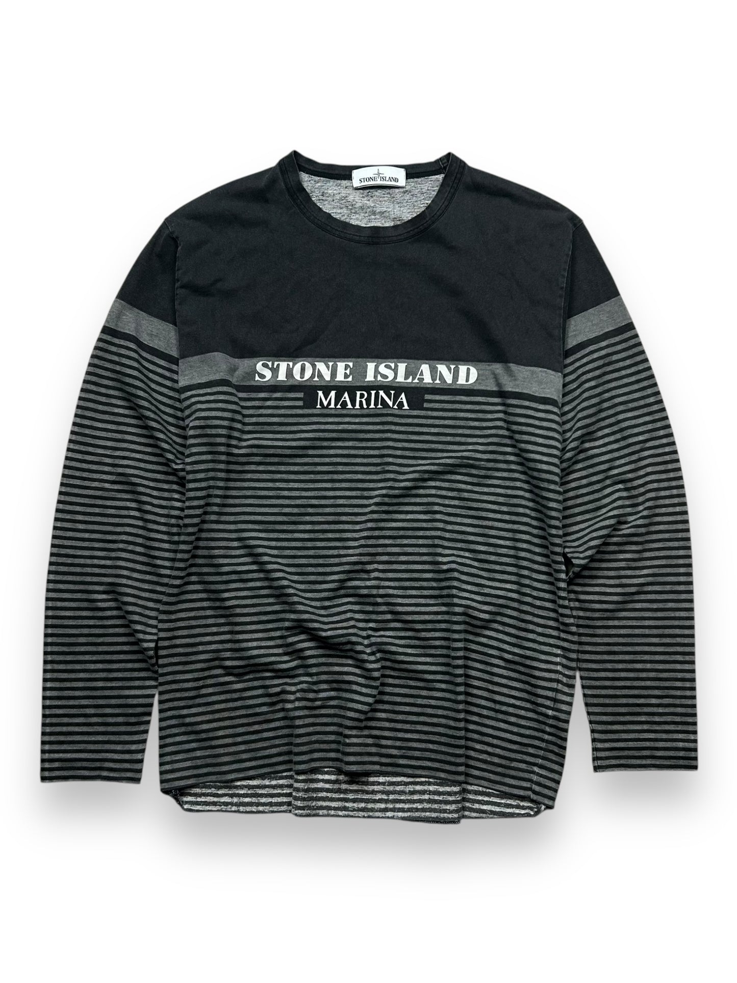 Stone Island Marina Corrosion Print Long Sleeve T-Shirt L