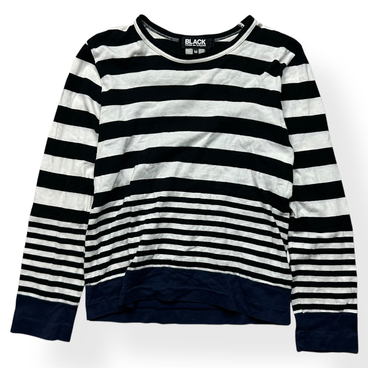 Comme des Garcons Black Striped Long Sleeve Shirt XS