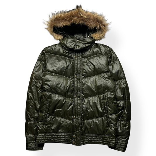 Burberry Blue Label Fur Hood Puffer Jacket L