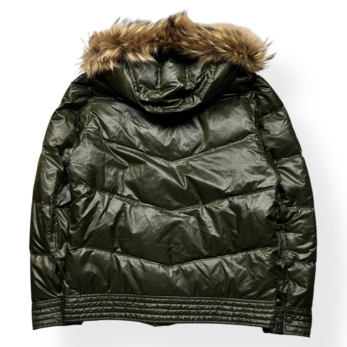Burberry Blue Label Fur Hood Puffer Jacket L