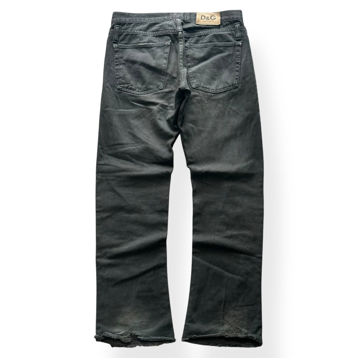 Dolce Gabbana Flared Bootcut Ripped Denim Jeans W30 L31