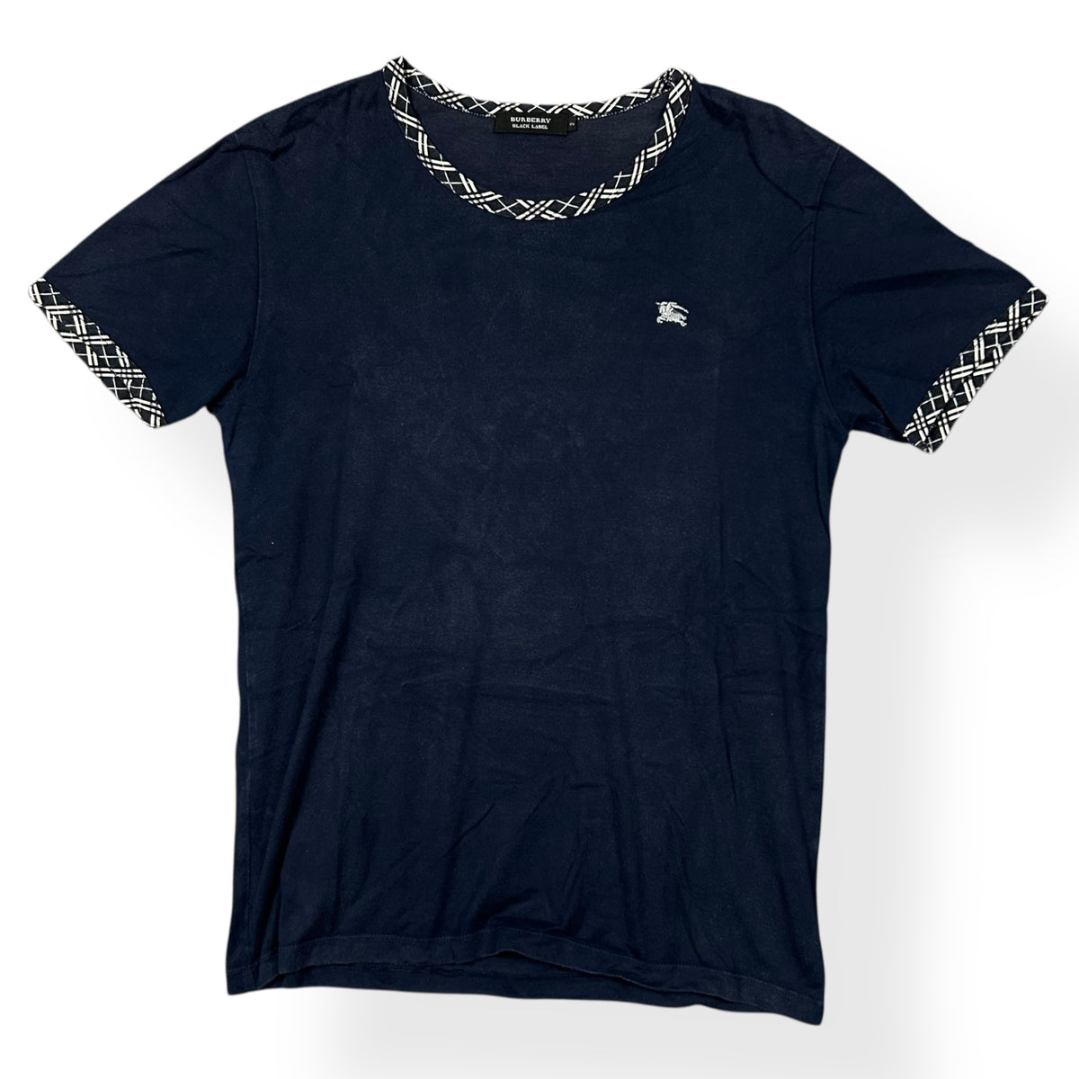 Burberry Black Label Nova Check Ringer T Shirt S