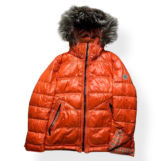 Burberry Black Label Fur Hood Puffer Jacket S