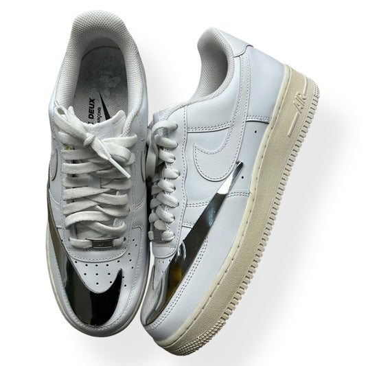 Nike Air Force 1 by Comme des Garcons DEUX "Metallic Silver" UK 8.5