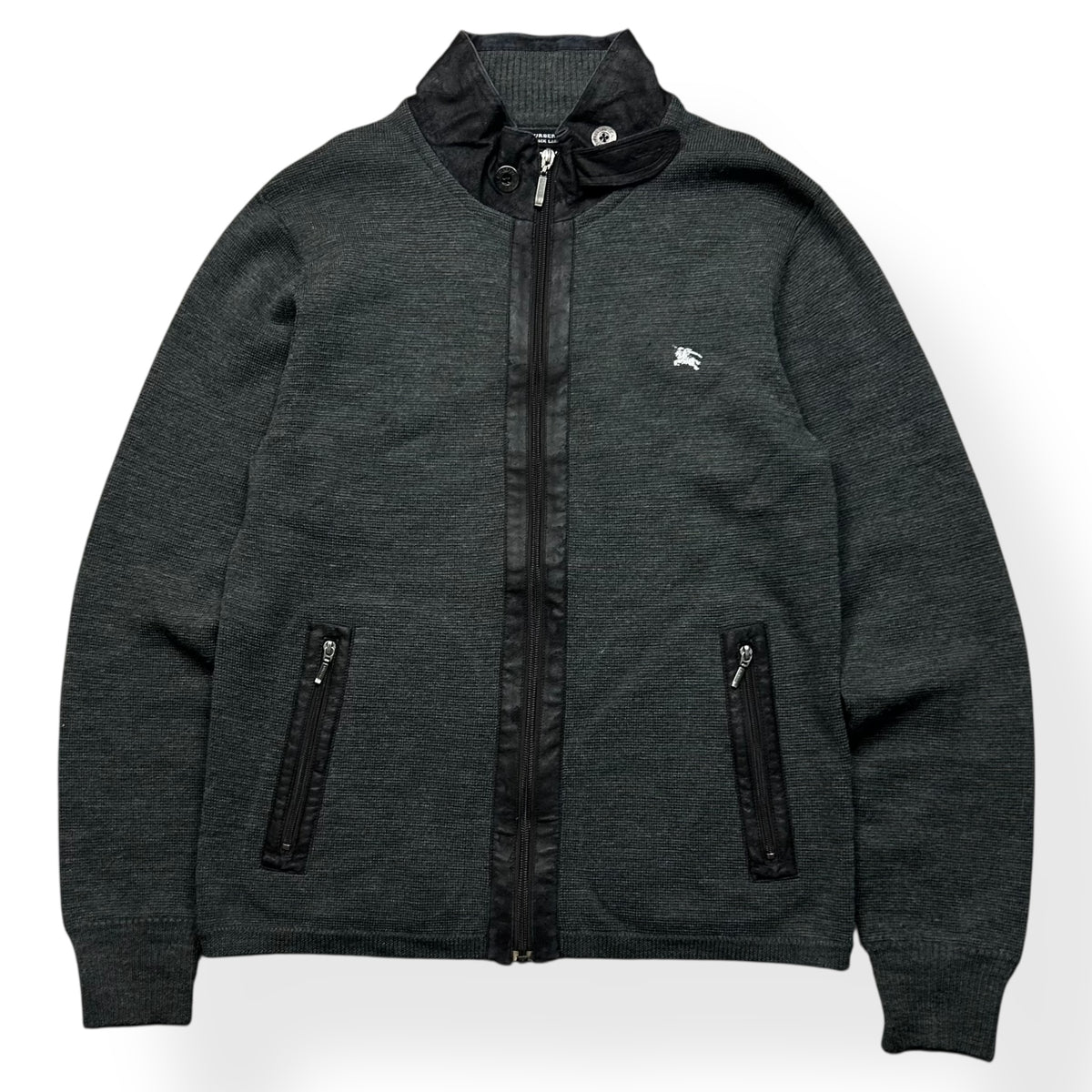 Burberry Black Label Knit Zip Up Jumper M