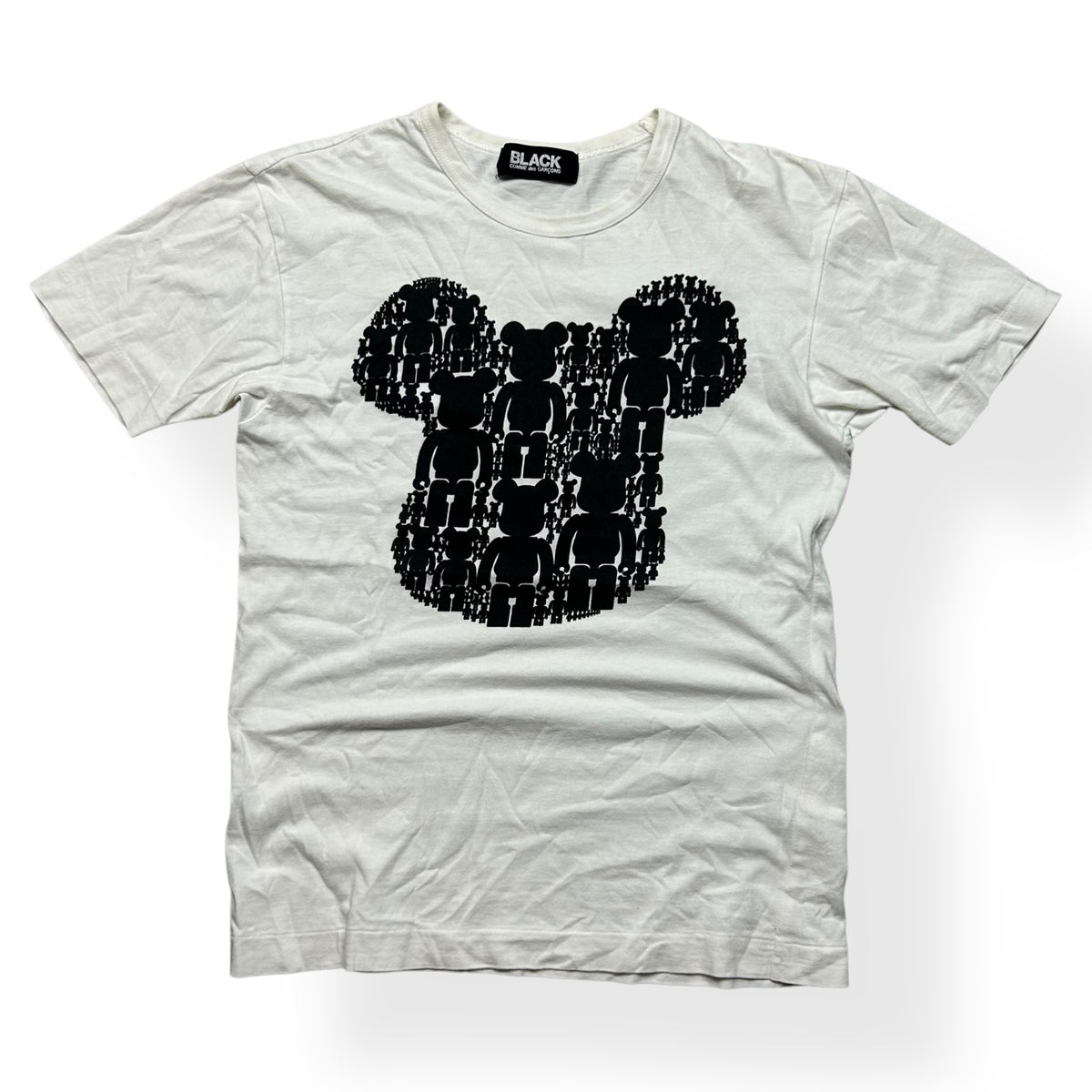 Comme Des Garcons Black Monogram Bearbrick Logo T-Shirt M
