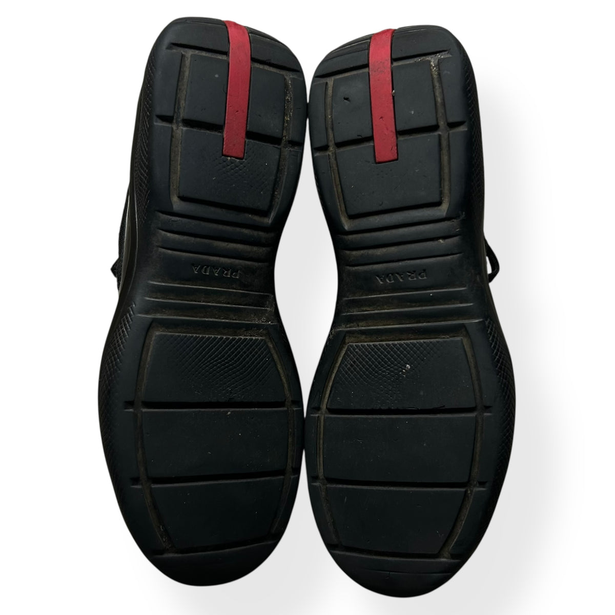 Mens Prada America Cups Patent Black Size UK 8.5