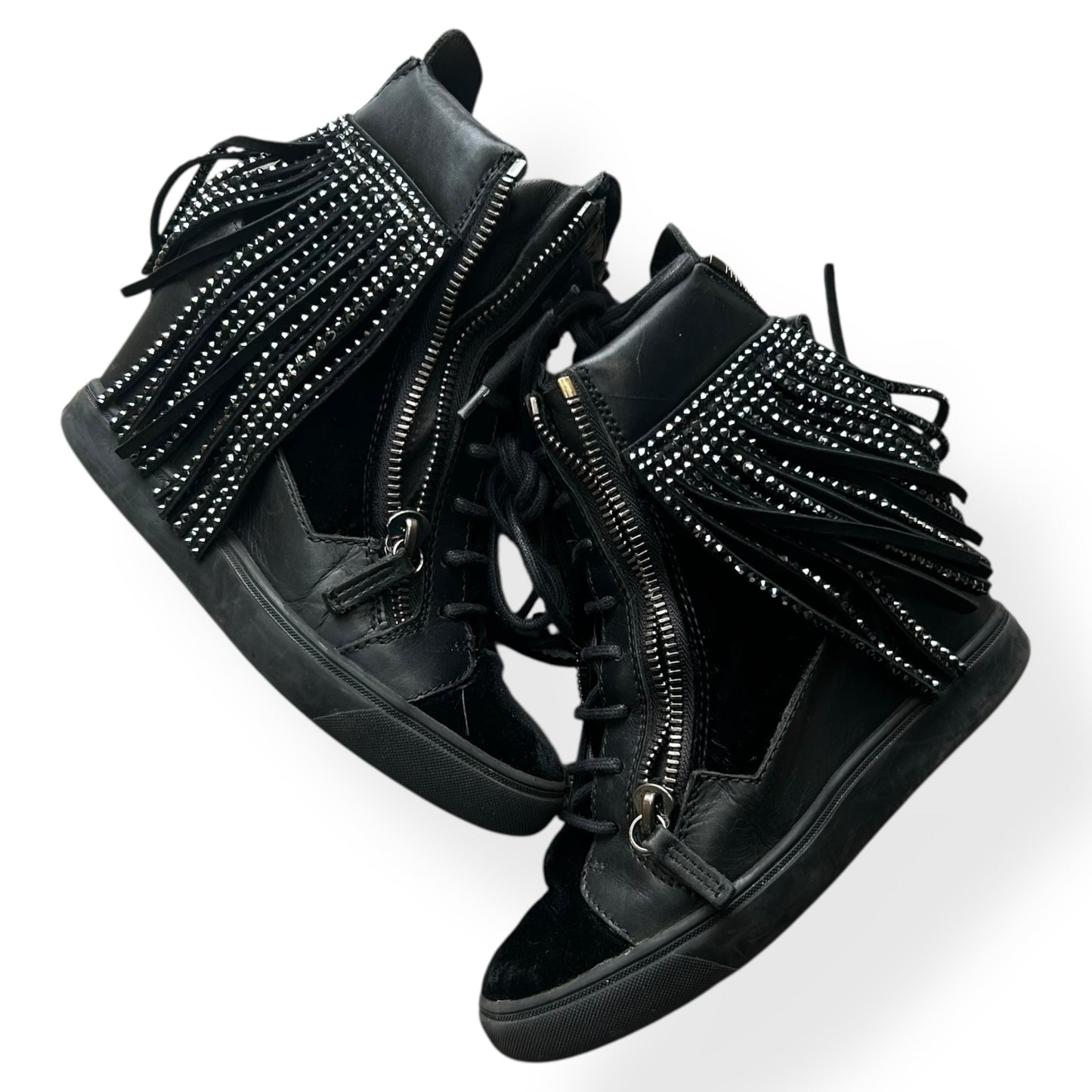 Giuseppe Zanotti Fringe Wedge Trainer UK 5
