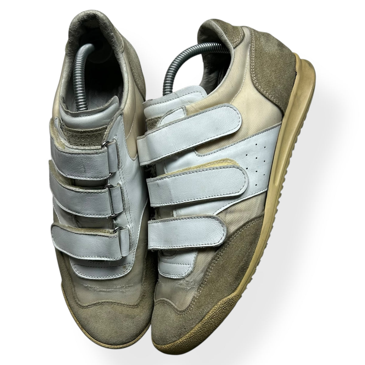 Maison Margiela Triple Strap Velcro Low Top Trainers UK 10