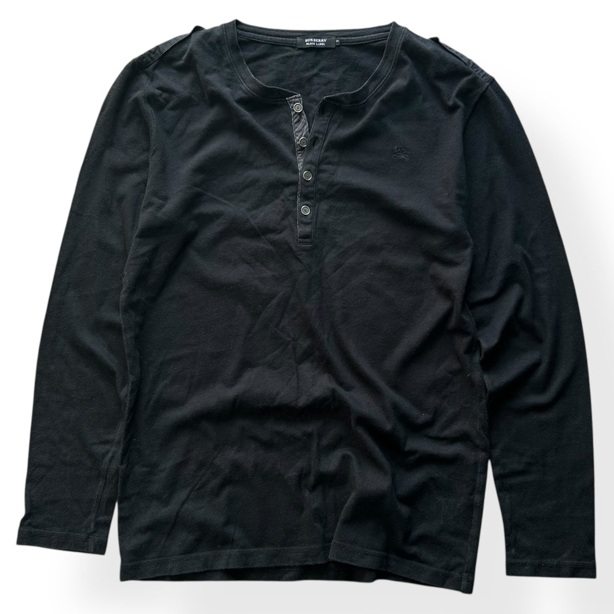 Burberry Black Label Nova Check Henley T Shirt M