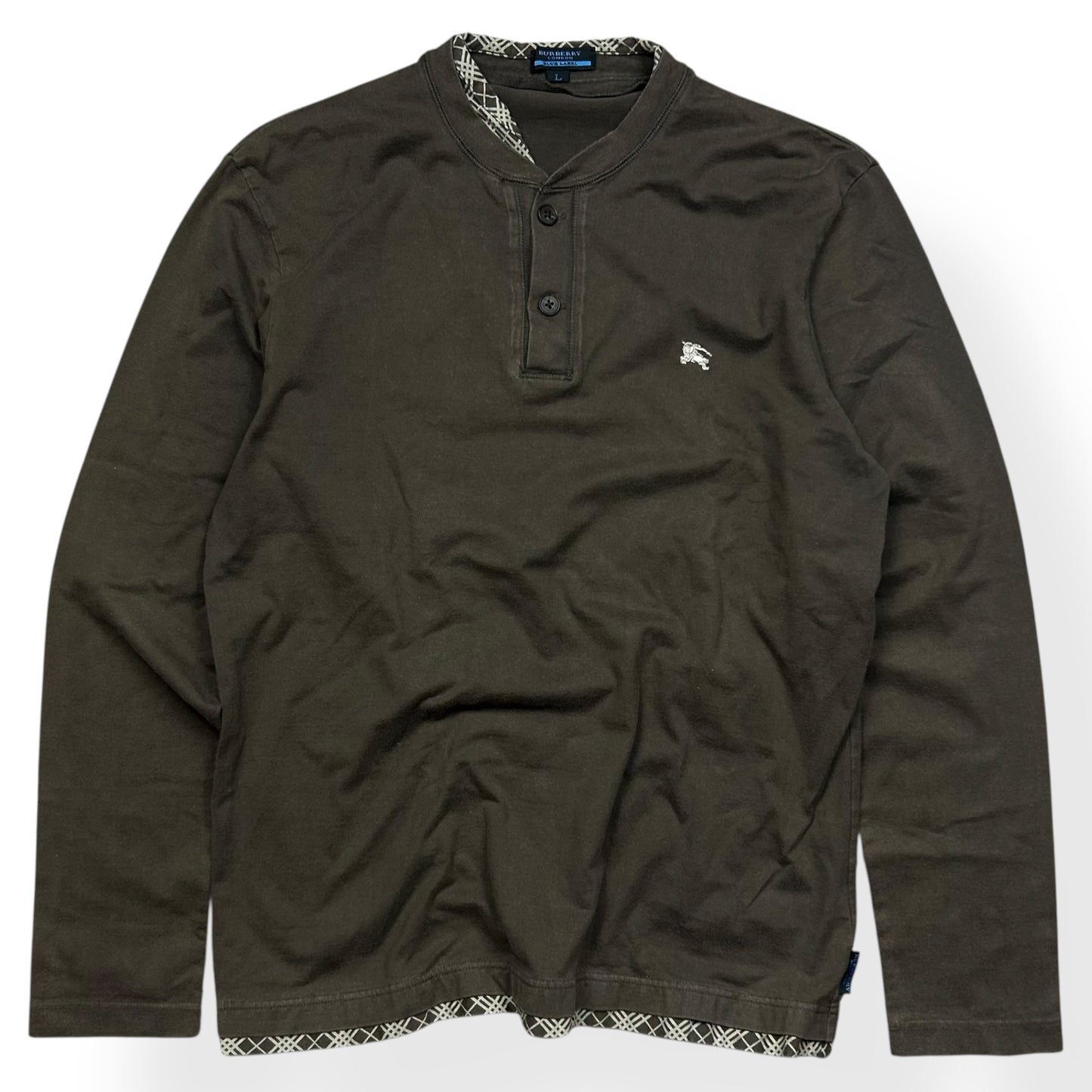 Burberry Blue Label Nova Check Henley T Shirt L
