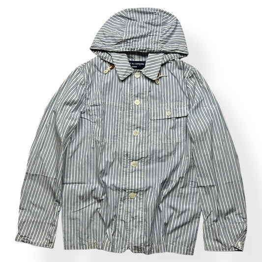 Comme des Garcons Homme Striped Hooded Jacket S