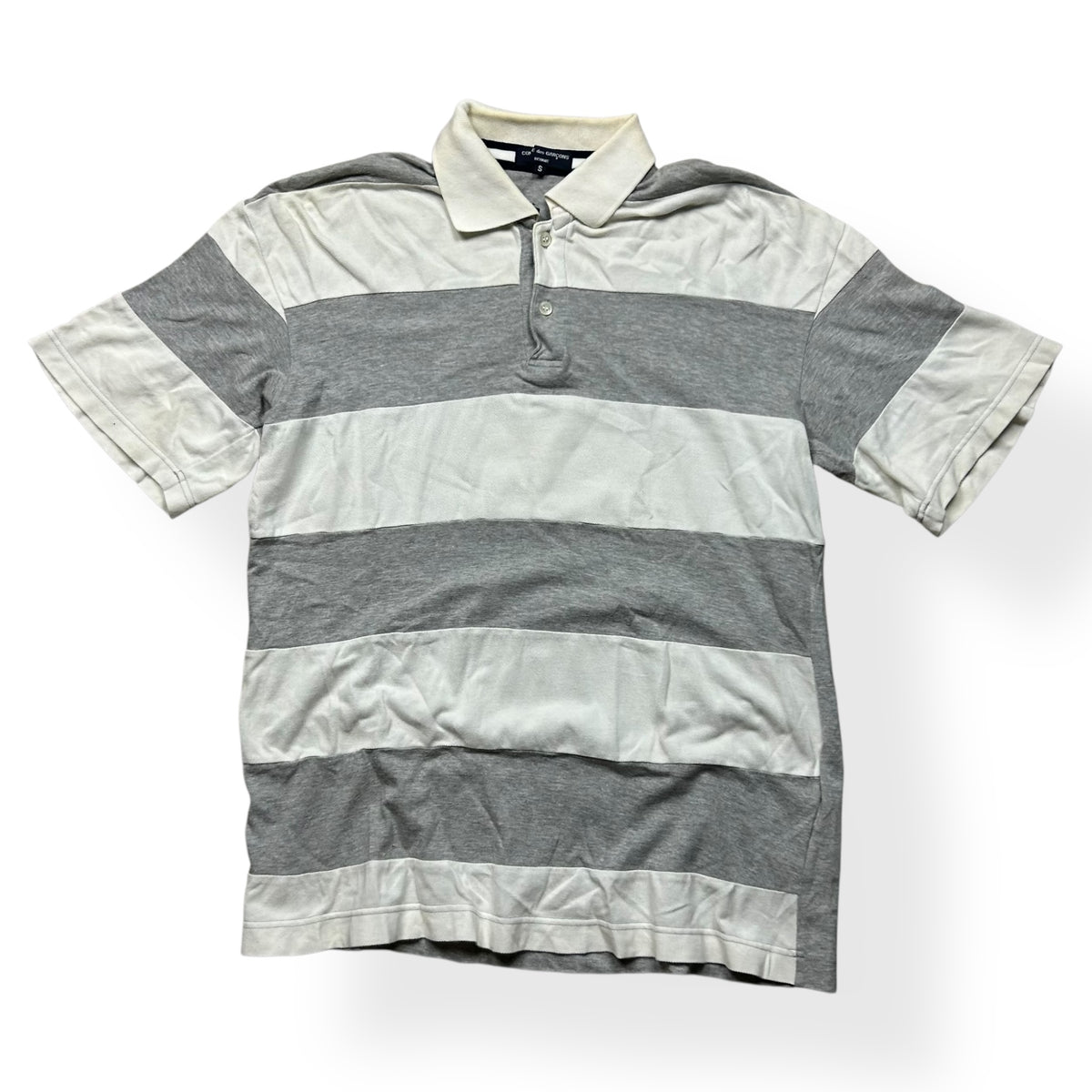 Comme Des Garcons Homme Striped Polo Shirt M