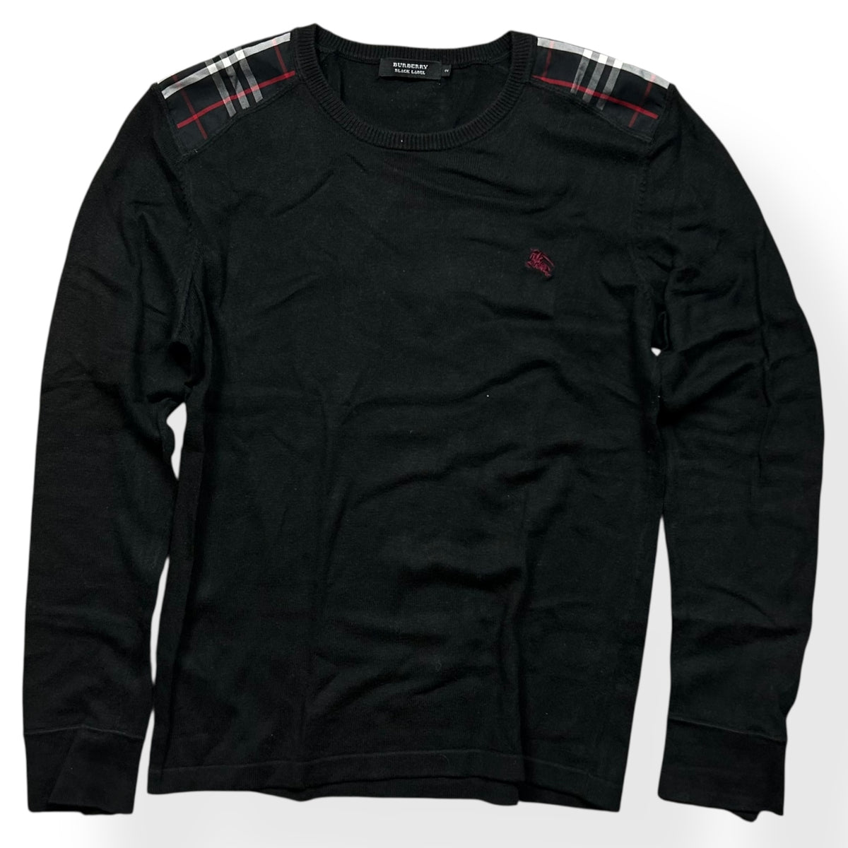 Burberry Black Label Nova Check Thin Knit Jumper S
