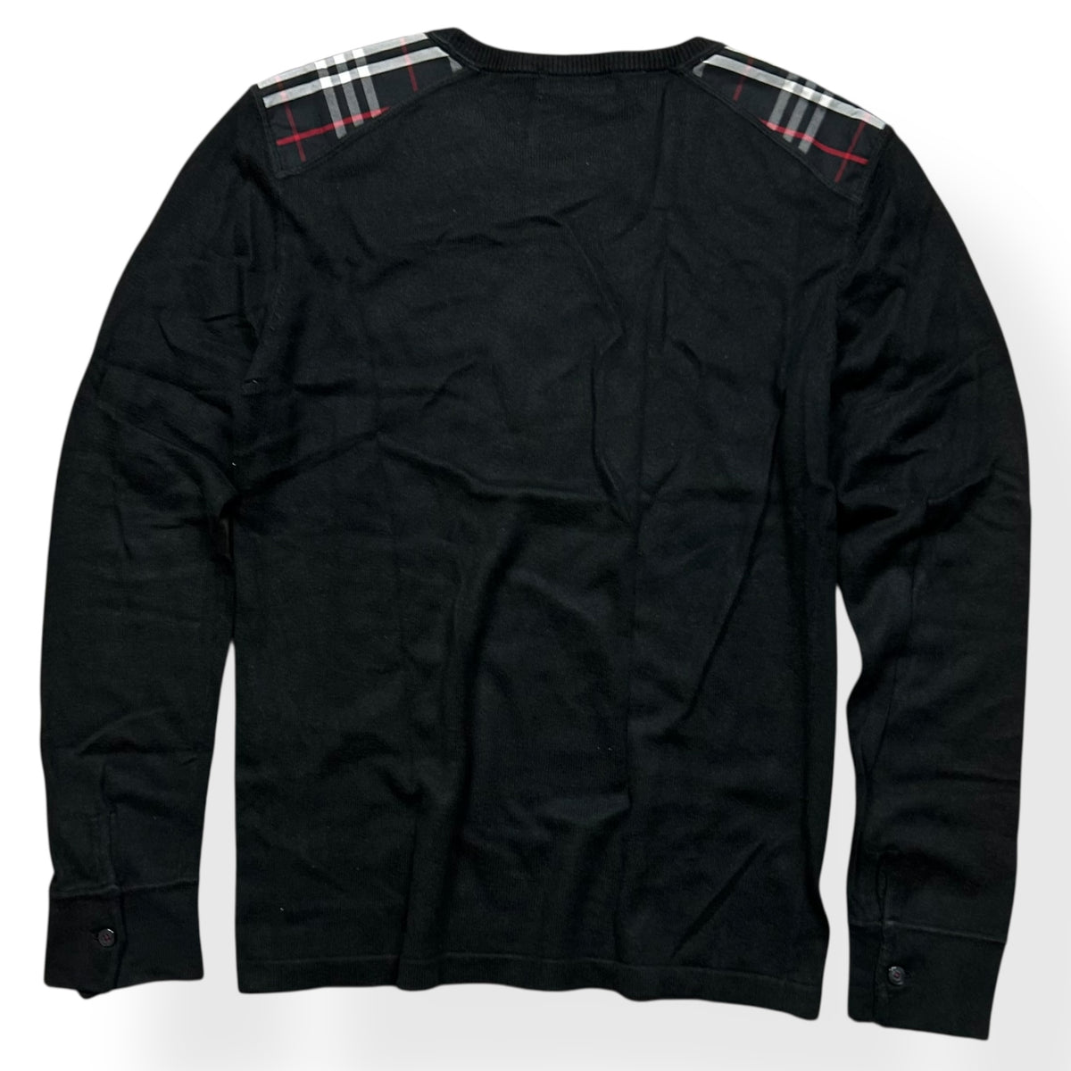 Burberry Black Label Nova Check Thin Knit Jumper S