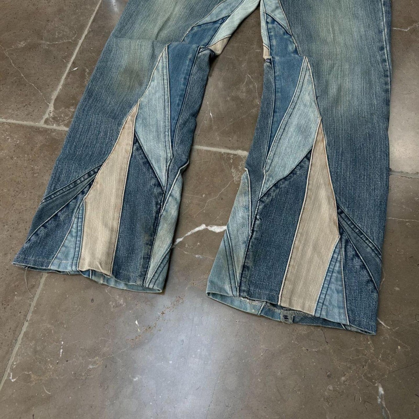 Hysteric Glamour Patchwork Flared Denim Jeans W30 L27
