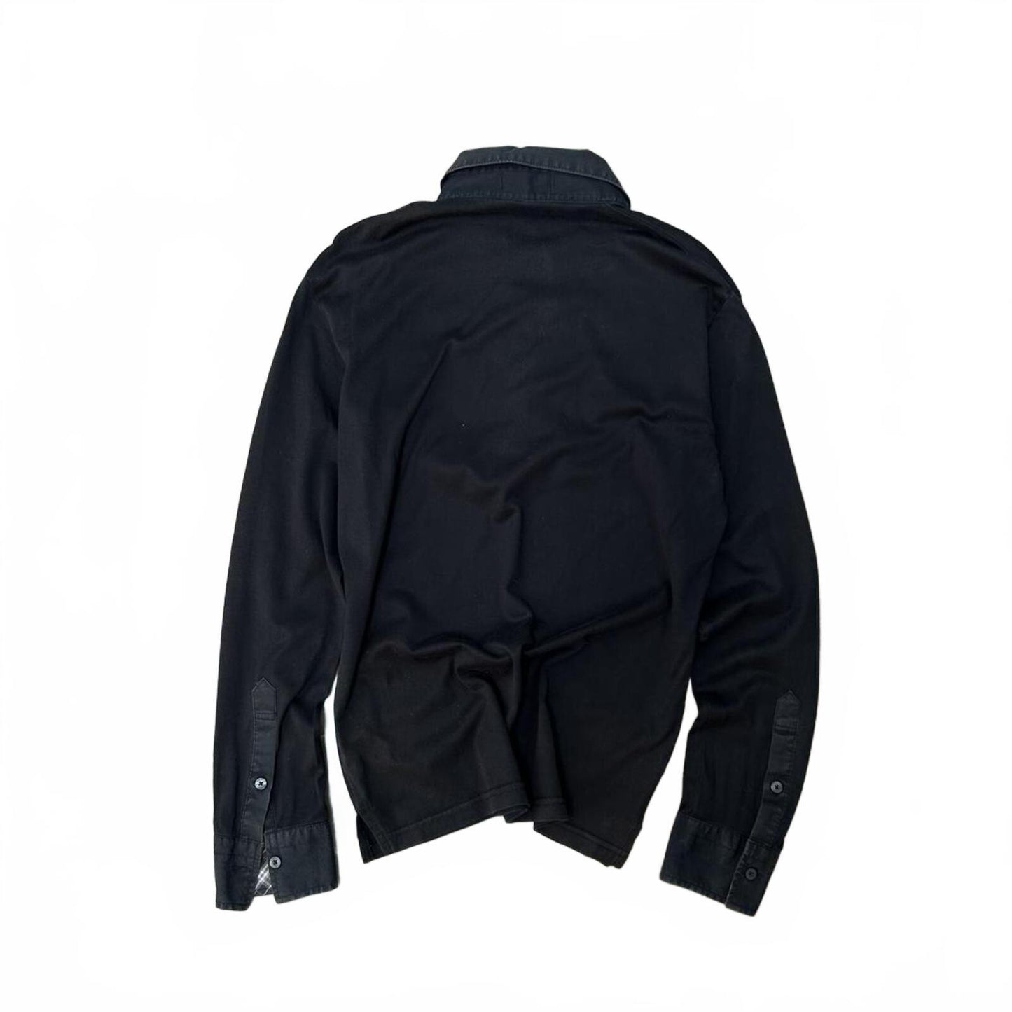 Burberry Black Label Nova Check Long Sleeve Polo S