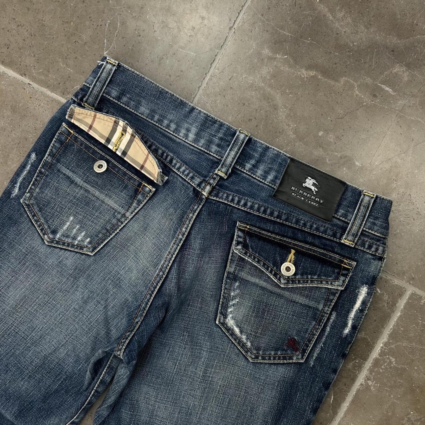 Vintage Burberry Black Label Relaxed Bootcut Jeans W30 L28