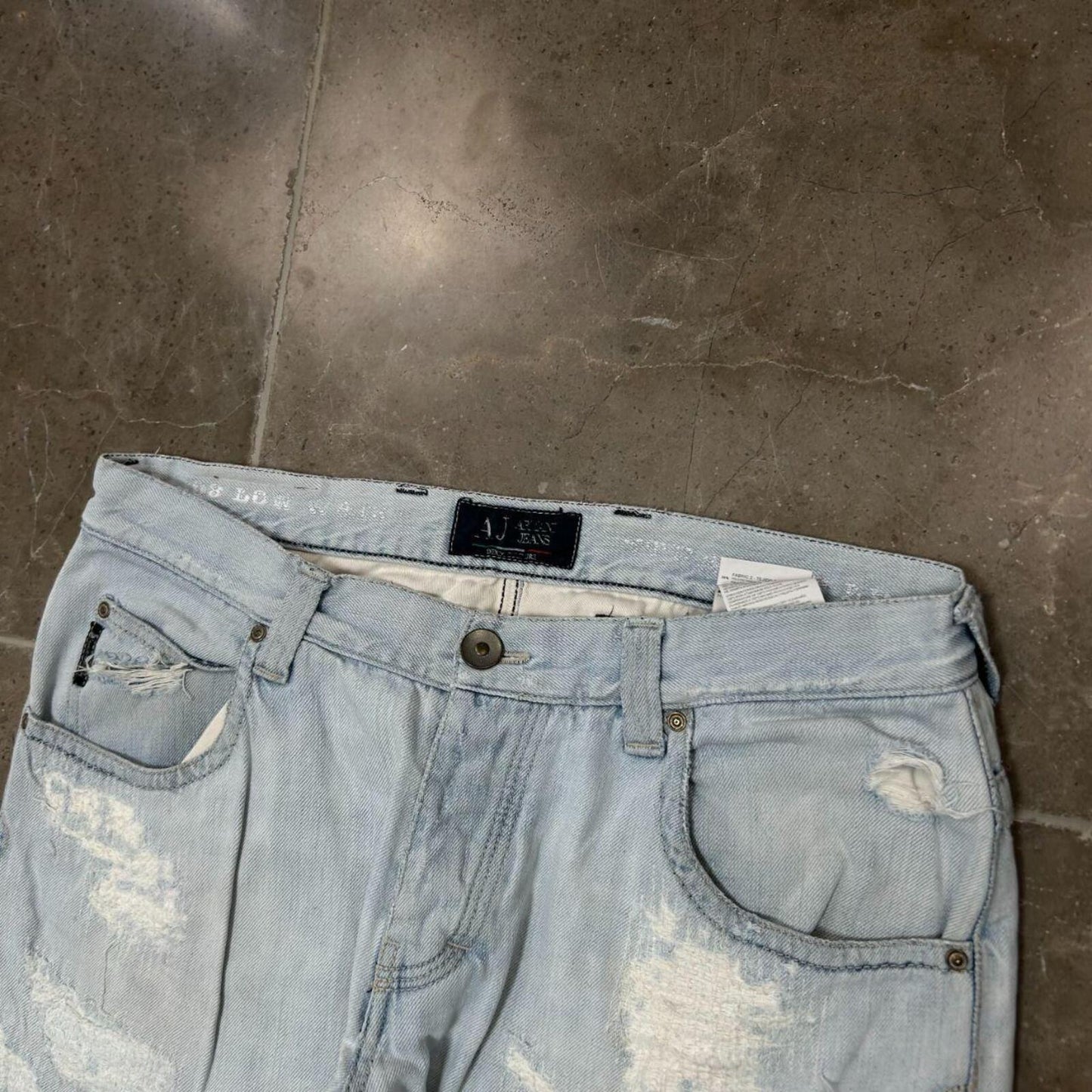 Vintage Armani Jeans Relaxed Straight Denim Jeans W34 L33