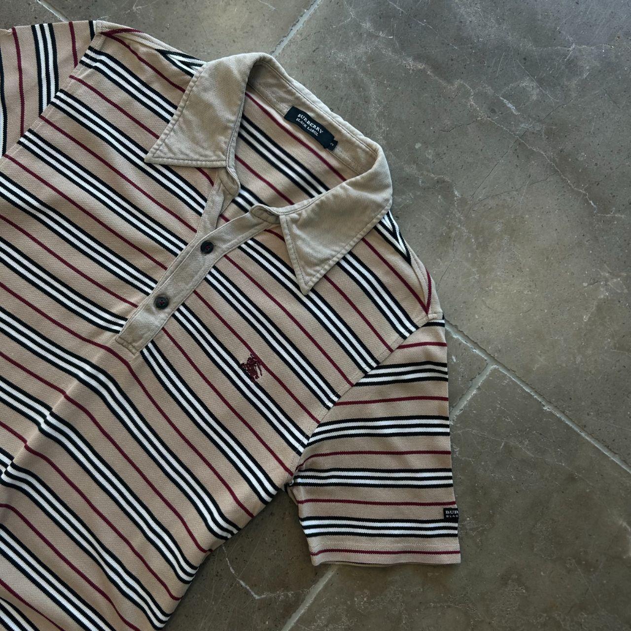 Burberry Black Label Striped Polo Shirt S
