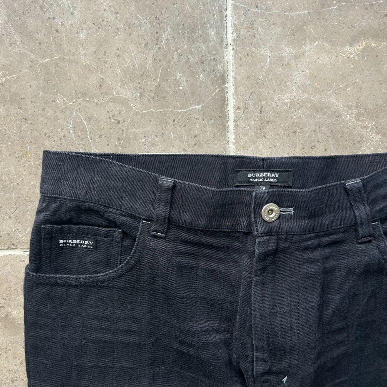 Vintage Burberry Black Label Shadow Check Jeans W30 L31