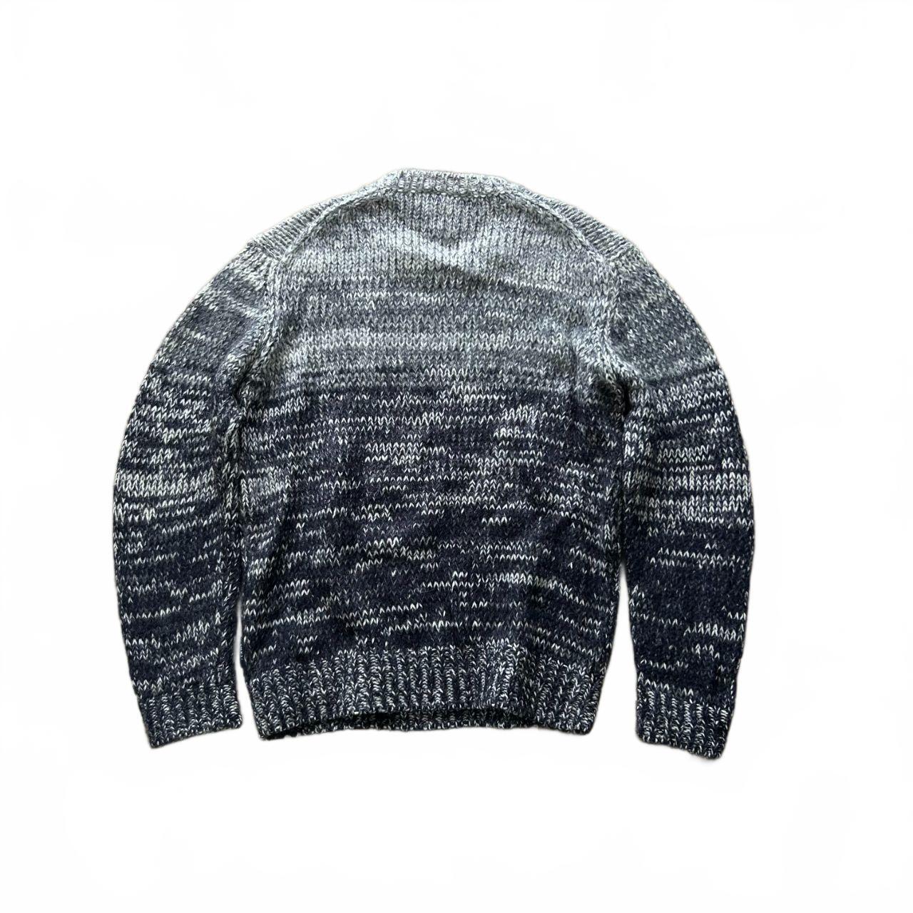 Vintage Armani Jeans Gradient Knit Jumper L