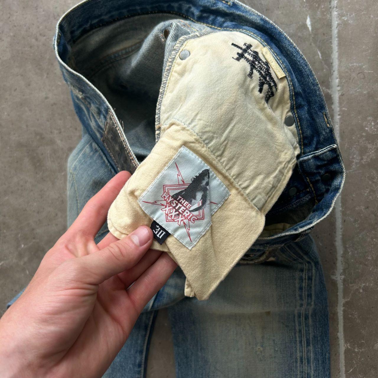 Hysteric Glamour Slim Fit Studded Distressed Denim Jeans W30 L30