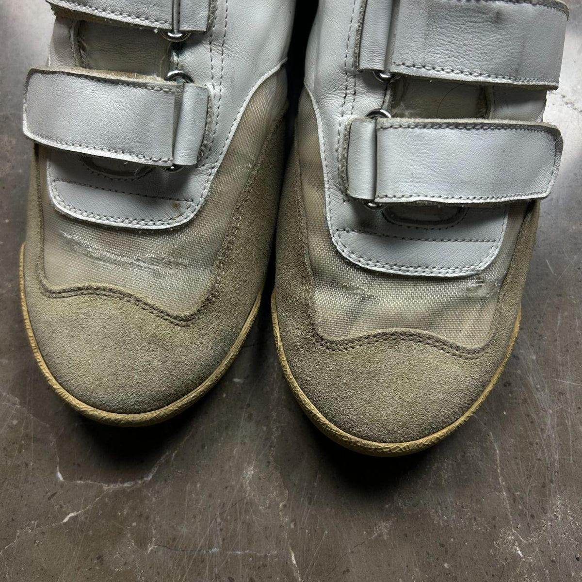 Maison Margiela Triple Strap Velcro Low Top Trainers UK 10