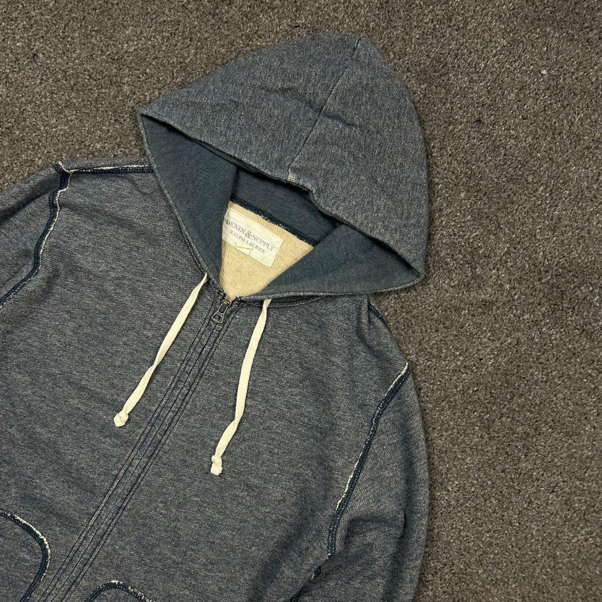 Ralph Lauren Denim and Supply USA Zip Up Hoodie XS