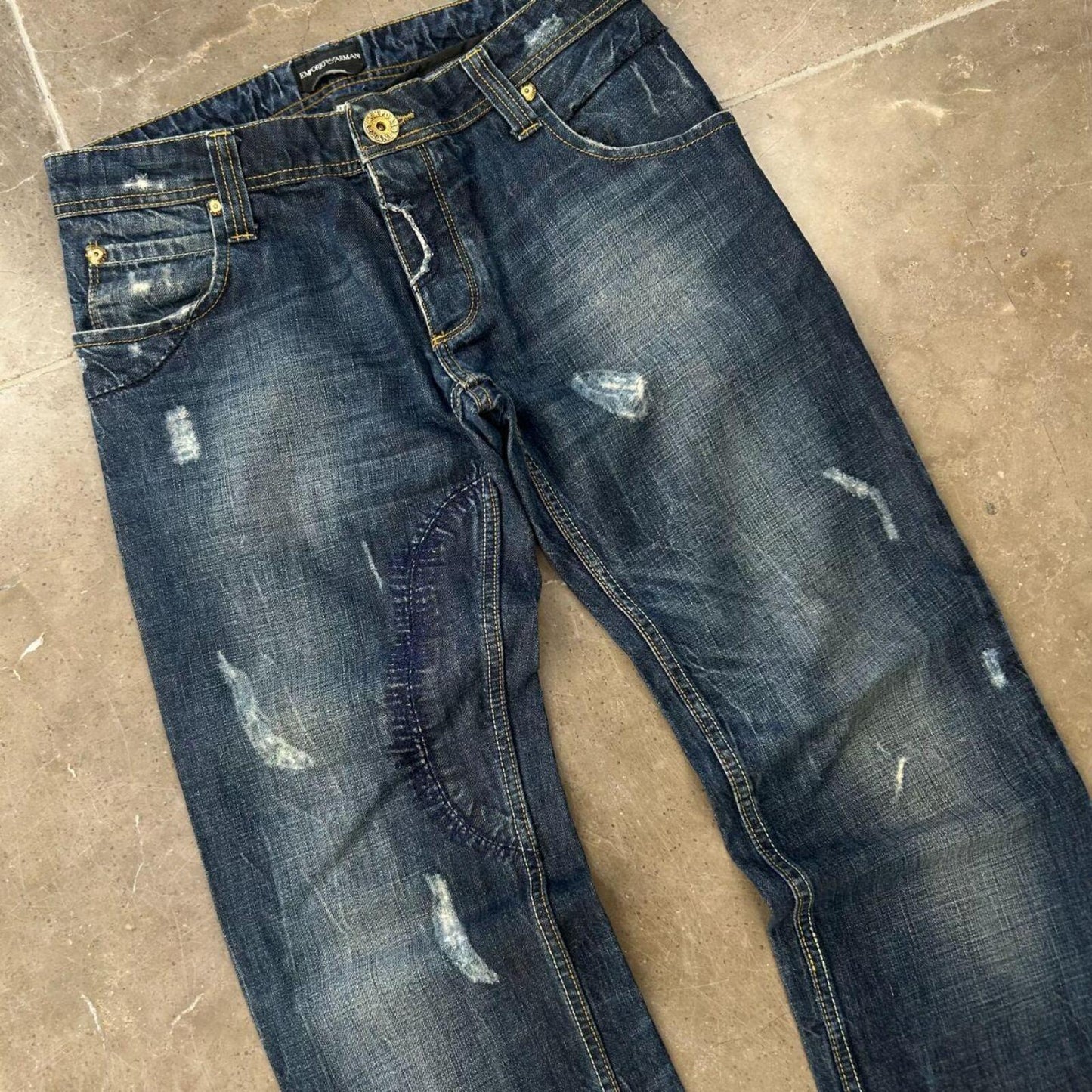 Vintage Emporio Armani Jeans Relaxed Straight Jeans W30 L31