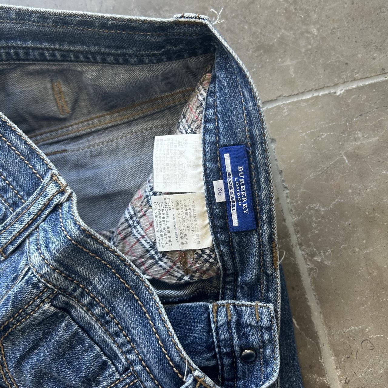 Vintage Burberry Blue Label Slim Skinny Buckle Back Jeans W30 L27