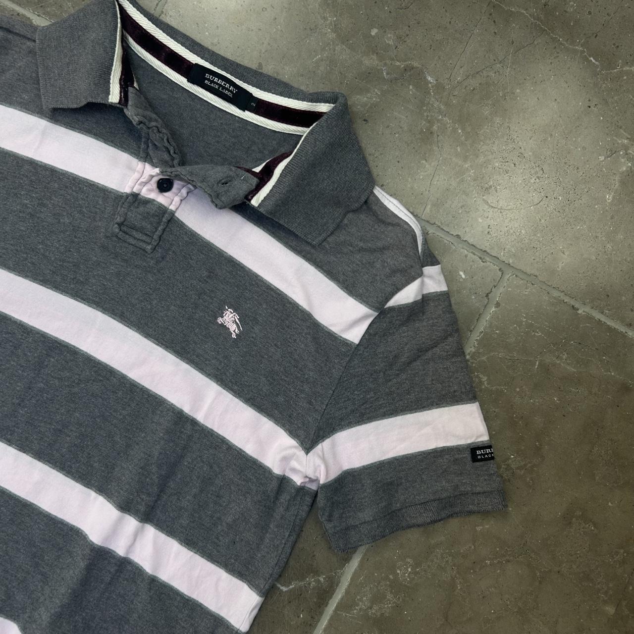 Burberry Black Label Striped Polo Shirt S