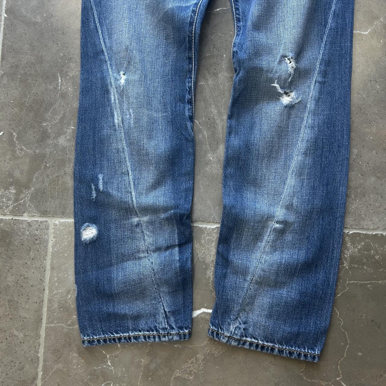 Vintage Burberry Blue Label Slim Skinny Buckle Back Jeans W30 L27