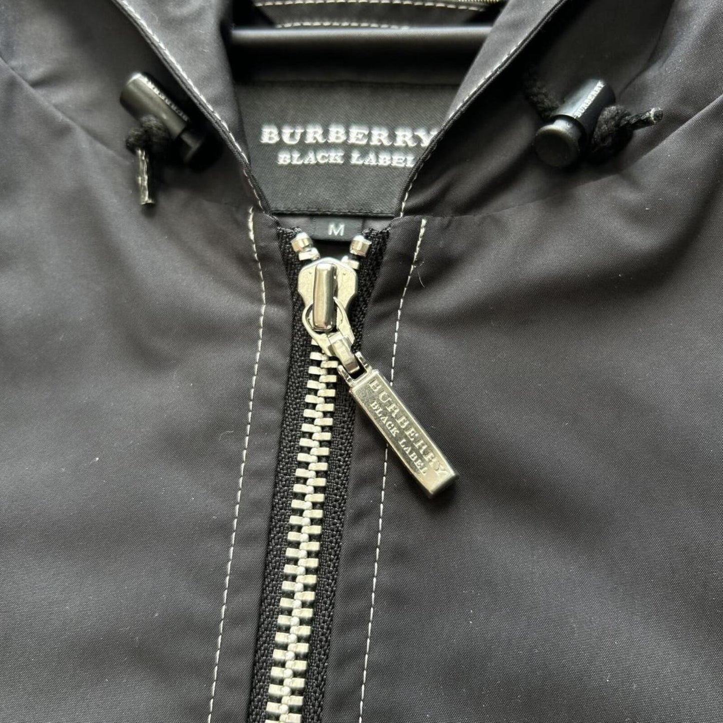 Burberry Black Label Nova Check Contrast Stitch Windbreaker Jacket S