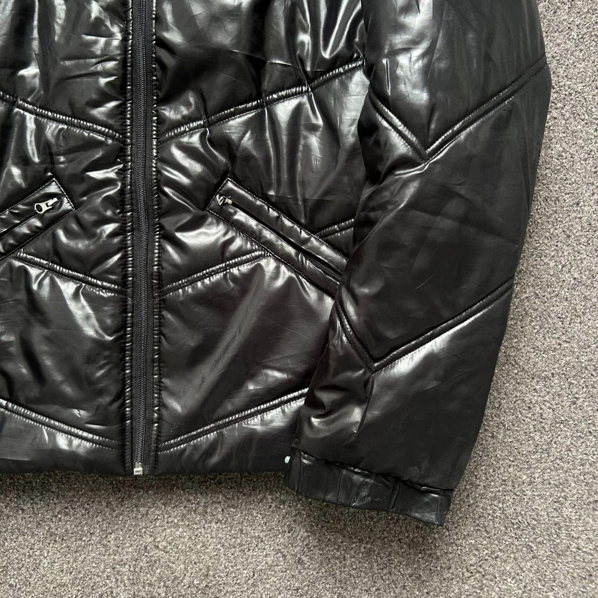 Japanese Fur Hood Puffer Jacket L