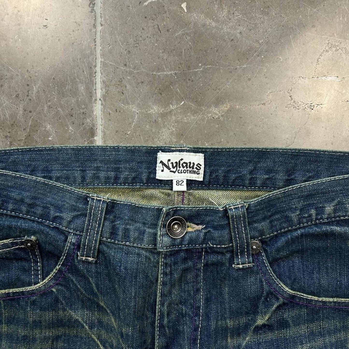 Vintage Japan Style Faded Relaxed Straight Jeans W30 L28
