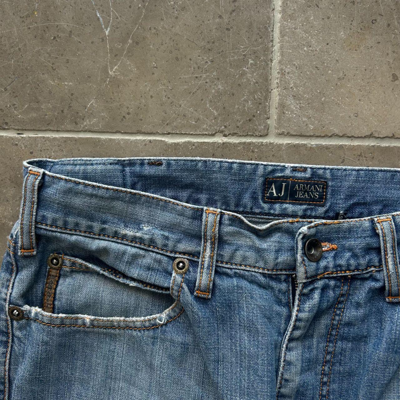 Vintage Armani Jeans Straight Leg Embroidered Jeans W32 L33
