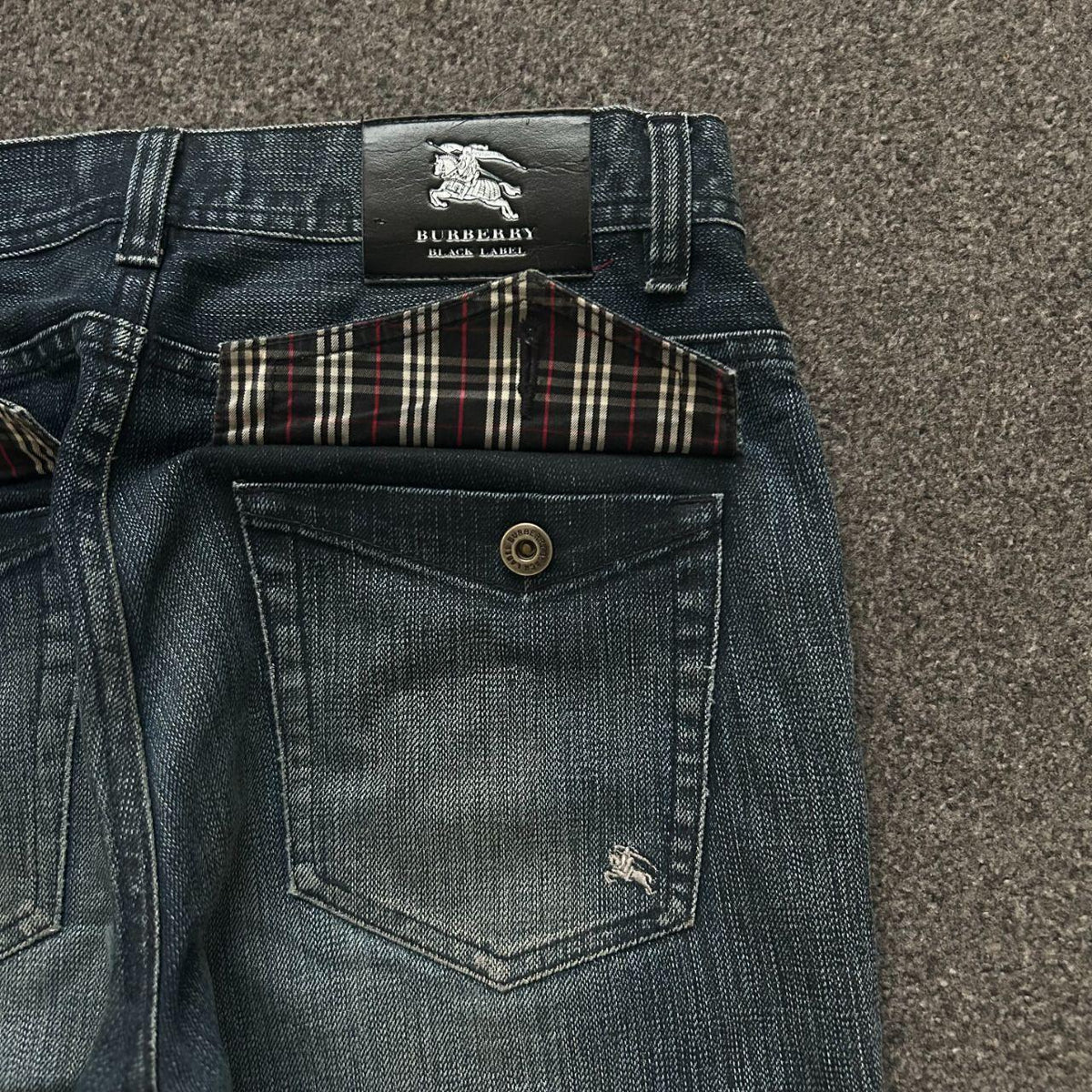Vintage Burberry Black Label Relaxed Straight Jeans W28 L30