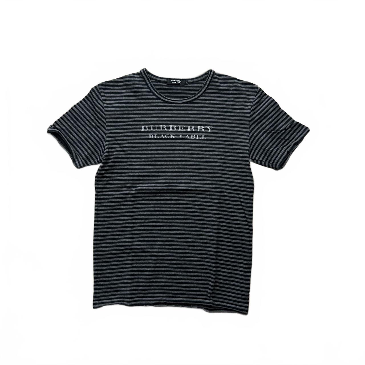 Burberry Black Label Striped Logo T Shirt S