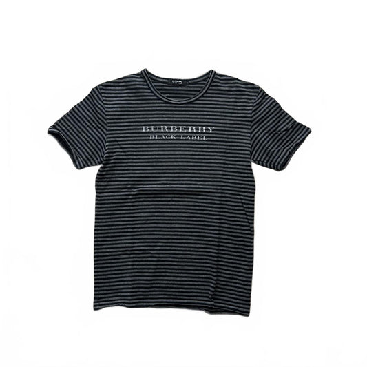 Burberry Black Label Striped Logo T Shirt S