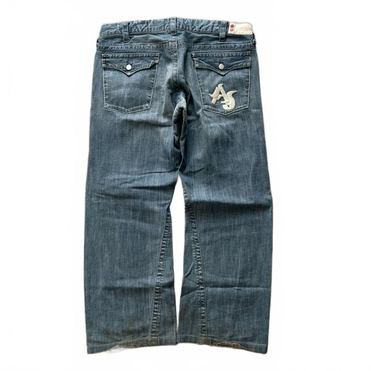 Vintage Armani Jeans Relaxed Baggy Logo Jeans W36 L29