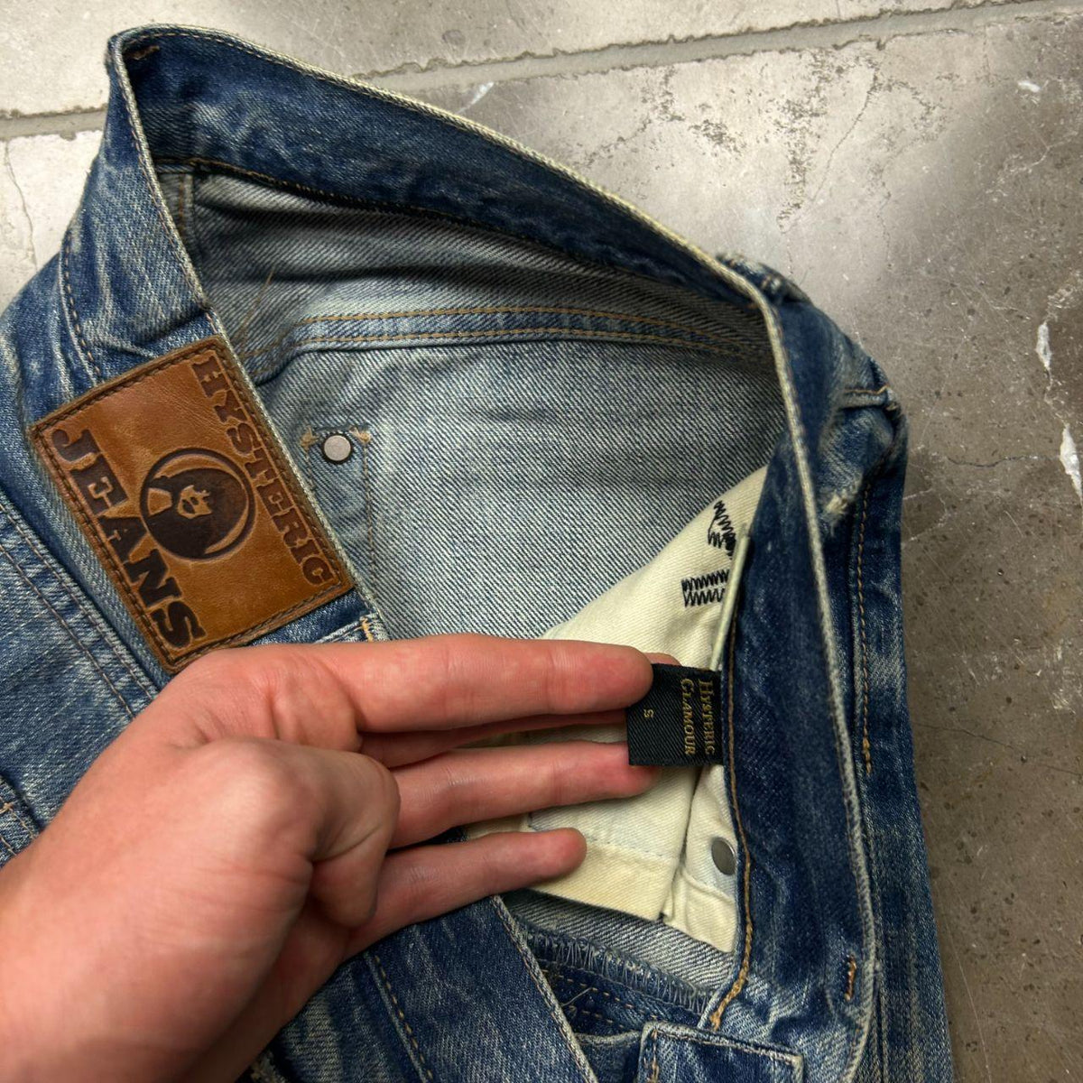 Hysteric Glamour Slim Skinny Studded Selvage Denim Jeans W30 L35