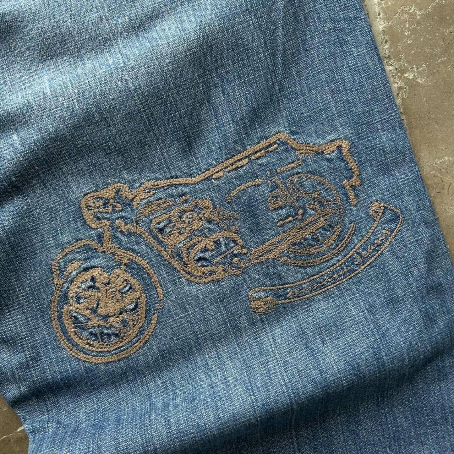 Vintage Armani Jeans Relaxed Straight Logo Jeans W34 L30