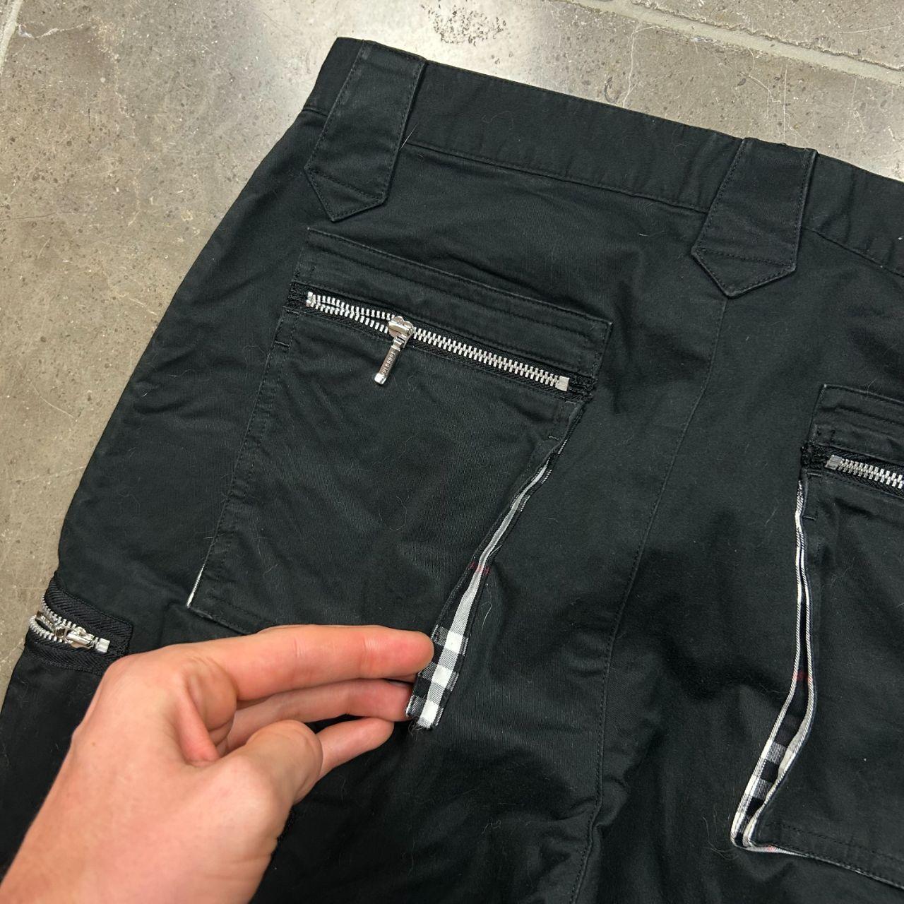 Vintage Burberry Black Label Multi Zip Trousers W29 L33