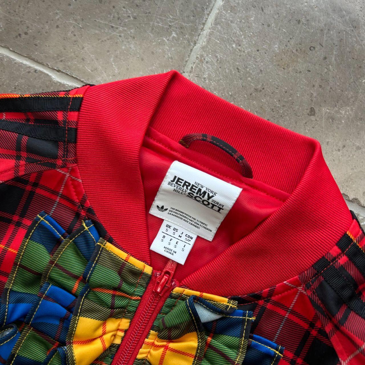 Adidas x Jeremy Scott Plaid Ruffle Track Jacket S
