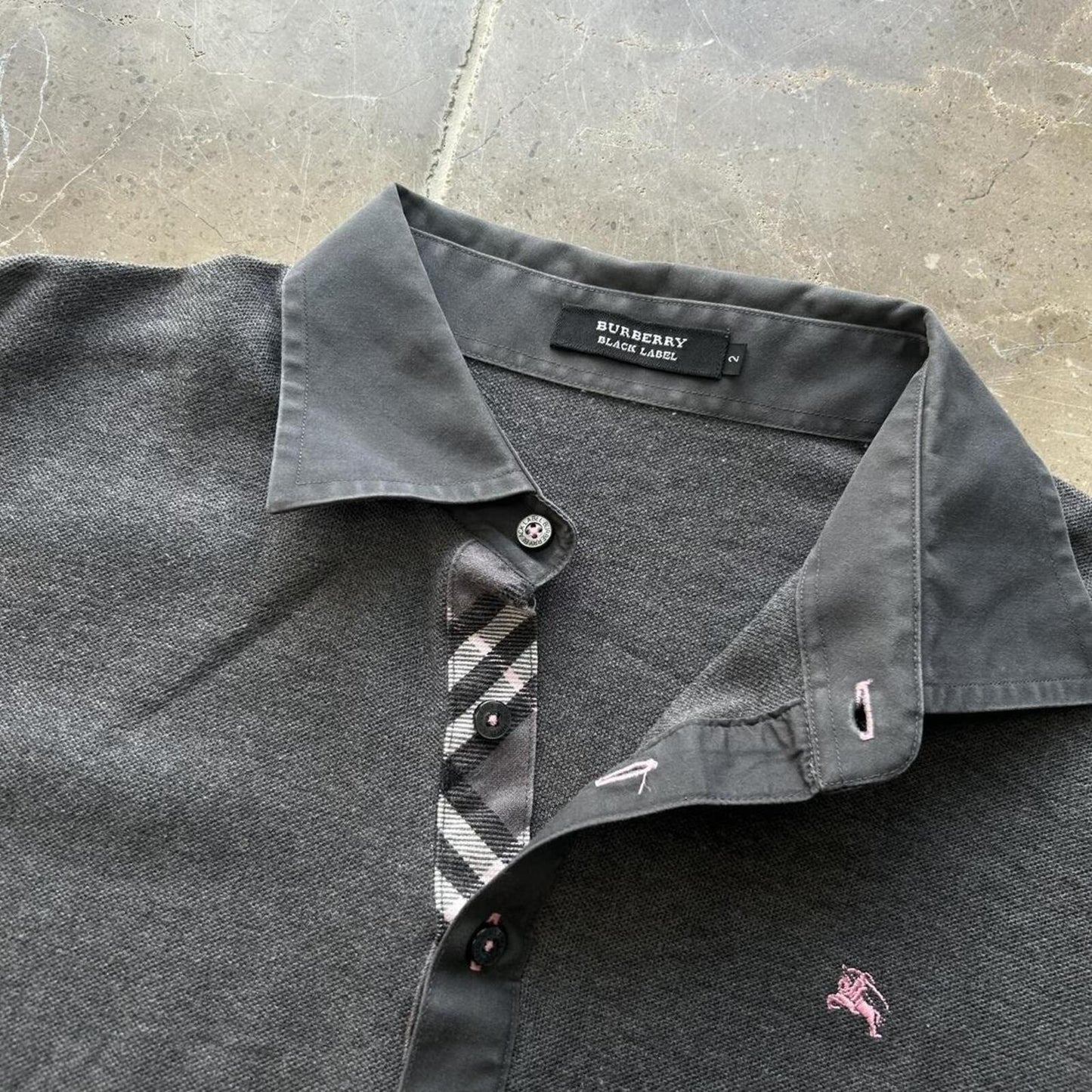 Burberry Black Label Nova Check Polo Shirt S