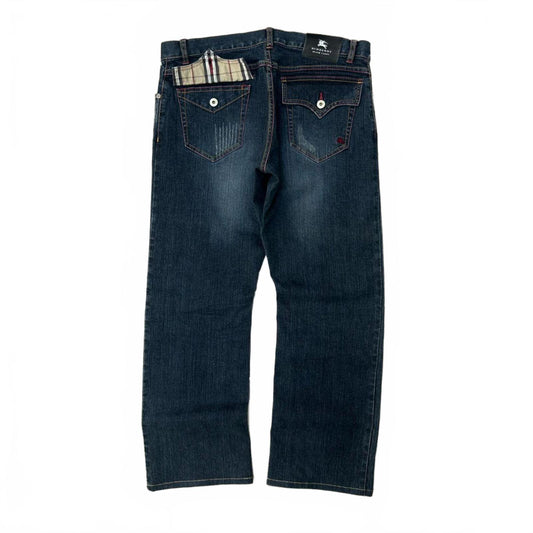 Vintage Burberry Black Label Relaxed Straight Jeans W32 L28